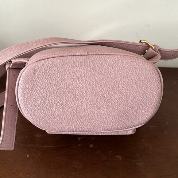 Blush Pink Faux Leather Mini Backpack - Picture 6 of 11